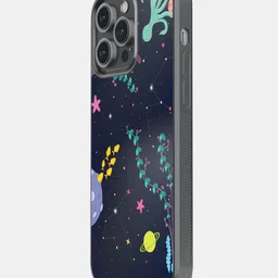 macmerise Space Aquarium Printed iPhone 14 Pro Max Glossy Finish Phone Bumper Case-image-45
