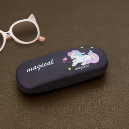 Golden Peacock Women Black Unicorn Printed Sunglass Case Cover-picture-18