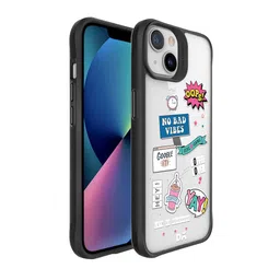 DailyObjects Black & White Attitude Hybrid iPhone 13 Mini Back Case-32