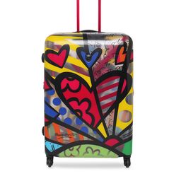 Heys Transparent & Red Printed Hard-Sided Large Trolley Suitcase-picture-53