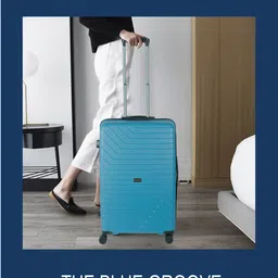 CARRIALL Set Of 3 Groove Textured Hard Trolley Suitcase-3
