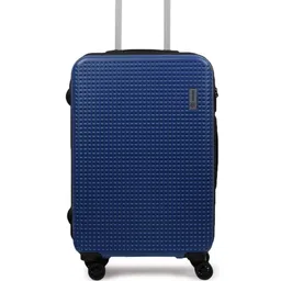 NOVEX Blue Textured Large Hard-sided Check-In Trolley Suitcase-image-20
