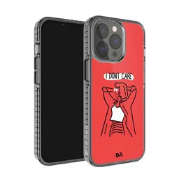 DailyObjects I Don't Care Printed Stride 2.0 Case Cover iPhone 14 Pro Super Slim Back Case-57