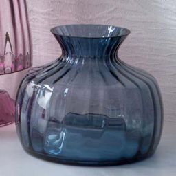 DARTINGTON Blue Solid Crystal Cylindrical Flower Vase-image-39