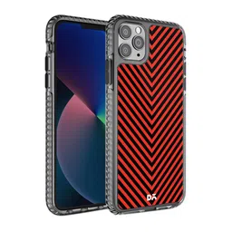 DailyObjects Black & Red Printed V iPhone 11 Pro Phone Case-52