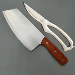 Kitchen Knife & Poultry Scissor for Vegetables, Chicken, Fish Cutting, Chopping Kitchen Tool Set-image-39