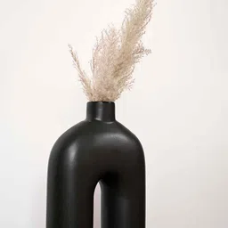 PUREZENTO Black Solid U-Shaped Vases-image-7