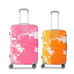 Polo Class  Set of 2 Printed Hard-Sided Trolley Suitcases-18