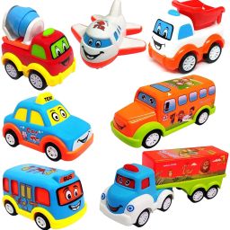 Unbreakable Pull Back Texi Car Truck Bus Plane Toy for Boys girls Kids-42