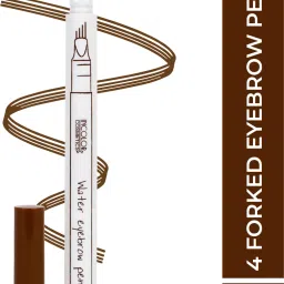 4 Forked Natural Looking Long Lasting Fashion Eyebrow Pen (Brown)-18