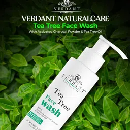 Verdant Natural Care Set of Activated Charcoal & Tea Tree Face Wash - 100 ml each image 4