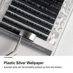 NAGARAKU Premium Classic Synthetics 16 Rows Tray 7-15mm False Eyelash Extensions - Curl DD image 3