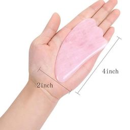 Getmecraft Rose Quartz Wing Shaped Gua Sha Facial Tool image 4