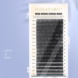 NAGARAKU Black Individual Eyelash Manual Fans-Making 16 Rows Eyelashes- Curl C - 0.07/10 image 5
