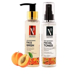 Nutriglow Advanced Organics Skin Whitening Face Wash & Toner - 100 ml Each-58