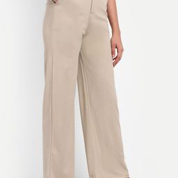 Next One Women Smart Loose Fit High-Rise Easy Wash Pleated Stretchable Parallel Trousers-picture-36