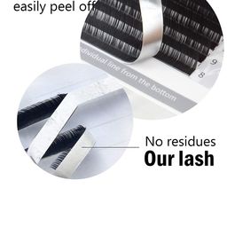 NAGARAKU Premium Classic Matte Black 16 Rows Synthetic Eyelash Extensions - Curl C image 2