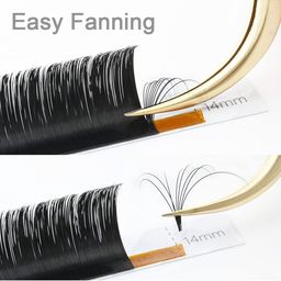 NAGARAKU Mega Volume 12 Rows Easy Fanning Auto Fans Eyelash Extension - Curl C image 2