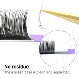 NAGARAKU Premium Classic Matte Black 16 Rows Synthetic Eyelash Extensions - Curl C image 3