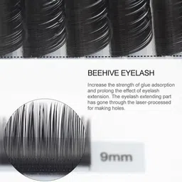 NAGARAKU Laser Beehive Longer Lasting 16 Rows Eyelash Extension - Curl C image 4