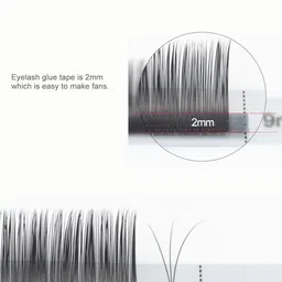 NAGARAKU Laser Beehive Longer Lasting 16 Rows Eyelash Extension - Curl D image 4