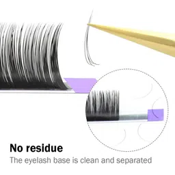 NAGARAKU Individual Premium Classic Matte Synthetic 16 Rows Eyelash Extensions - Curl D image 5