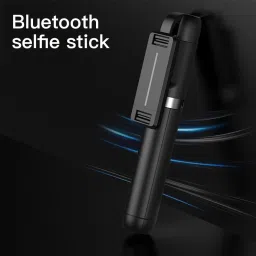 Black Camel P50 Wireless Bluetooth Selfie Stick Mini Foldable Tripod Extendable Monopod with Remote Portable Universal Lightweight Mini Extendable 80 Cm Length Selfie Stick with Tripod Stand and Detachable Wireless Bluetooth Remote, Ultra Compact Selfie Stick Tripod, Tripod Clamp-image-55