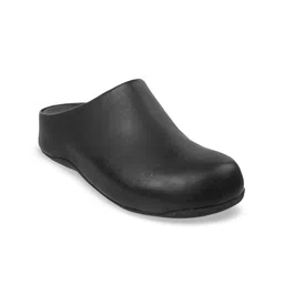 fitflop Women Black Leather Clogs-image-12