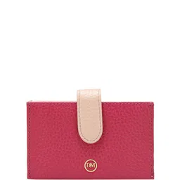 Da Milano Unisex Colourblocked Leather Card Holder-picture-15