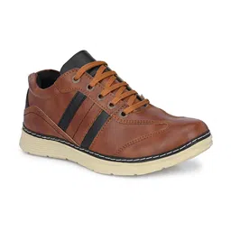 Hundo P Men Striped Mid-Top Comfort Insole Sneakers-6