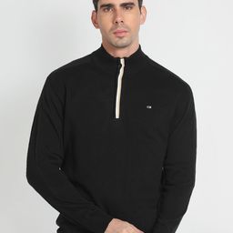 Arrow Sport Turtle Neck Cotton Pullover Sweater-image-38