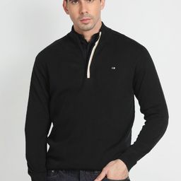 Arrow Sport High Neck Pullover Cotton Sweater-image-85
