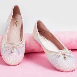 Fame Forever by Lifestyle Girls Embellished Party Ballerinas With Bows-image-21