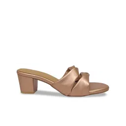 Devano Twisted Twin Strap Block Heels image 5
