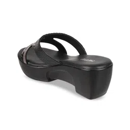 Metro Textured Open Toe Block Heels image 5