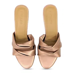 Devano Twisted Twin Strap Block Heels image 4