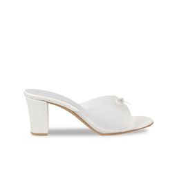 Mochi Bow Detail Open Toe Block Heels image 3