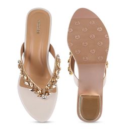 Mochi Embellished Open Toe Block Heels image 4