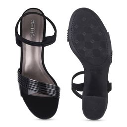 Metro Ankle Loop Open Toe Block Heels image 4