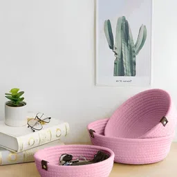 Bajo's Pink Set of 3 Regular Multi-Utility Organisers image 3