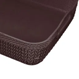 Kuber Industries Set Of 4 Green & Brown Textured Multiutility Baskets image 3