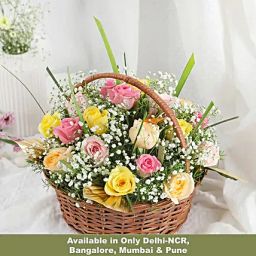 Timeless Roses in Kashmiri Basket-image-19