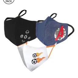 MASQ Unisex Kids Pack of 3 Annular Cloth Face Outdoor Masks-36