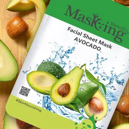 MasKing Beauty Unisex Set Of 5 Avocado Facial Sheet Masks-9