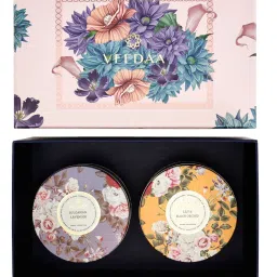 Veedaa Gift Set Bulgarian Lavender And Lily & Black Orchid 3 Wick Tin Scented Candles-picture-12