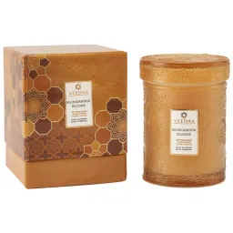Veedaa Candles Rajnigandha Blooms Mandala Glass Scented Candle-picture-48