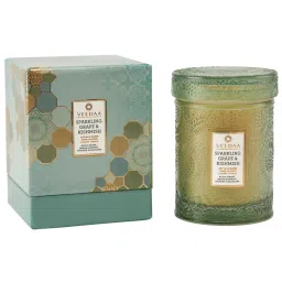 Veedaa Candles Sparkling Grape & Kishmish Mandala Glass Scented Candle-picture-8