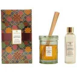 Veedaa Candles Cinnamon Mela Verde Reed Diffuser Set-picture-15