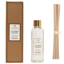 Veedaa Candles Victorian Tea Rose Diffuser Oil Refill & Reeds Set-picture-27