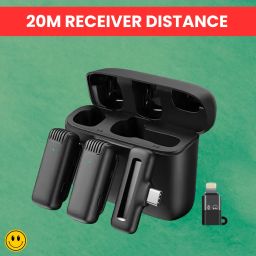 J13 Wireless Microphone With Coller Mic Noise Reduction for Youtube/VloggingO272 Microphone-28